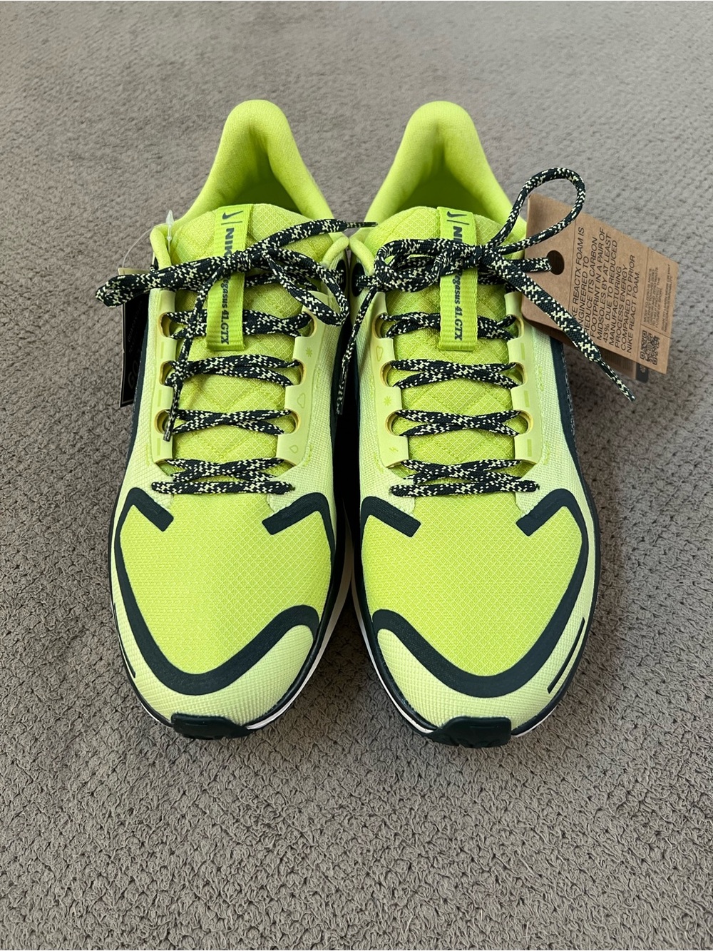 Nike Pegasus 41 Women’s Size 9 GTX Gore-Tex Cyber Seaweed/Lt Lemon Running Shoes - Picture 3 of 13